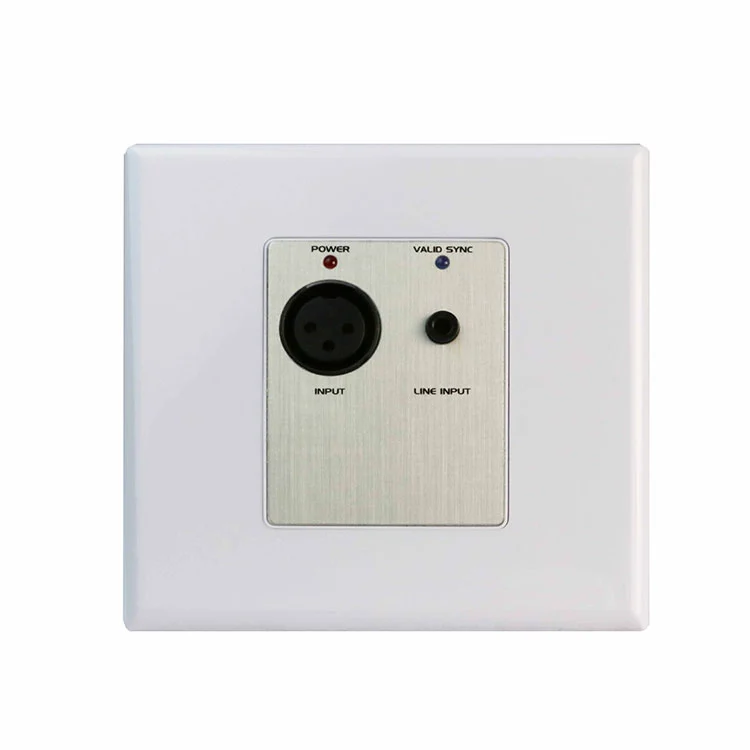 Antara muka audio Dante 4ch dengan input mikrofon dan talian